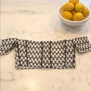 Maje laya crop top off the shoulder 3